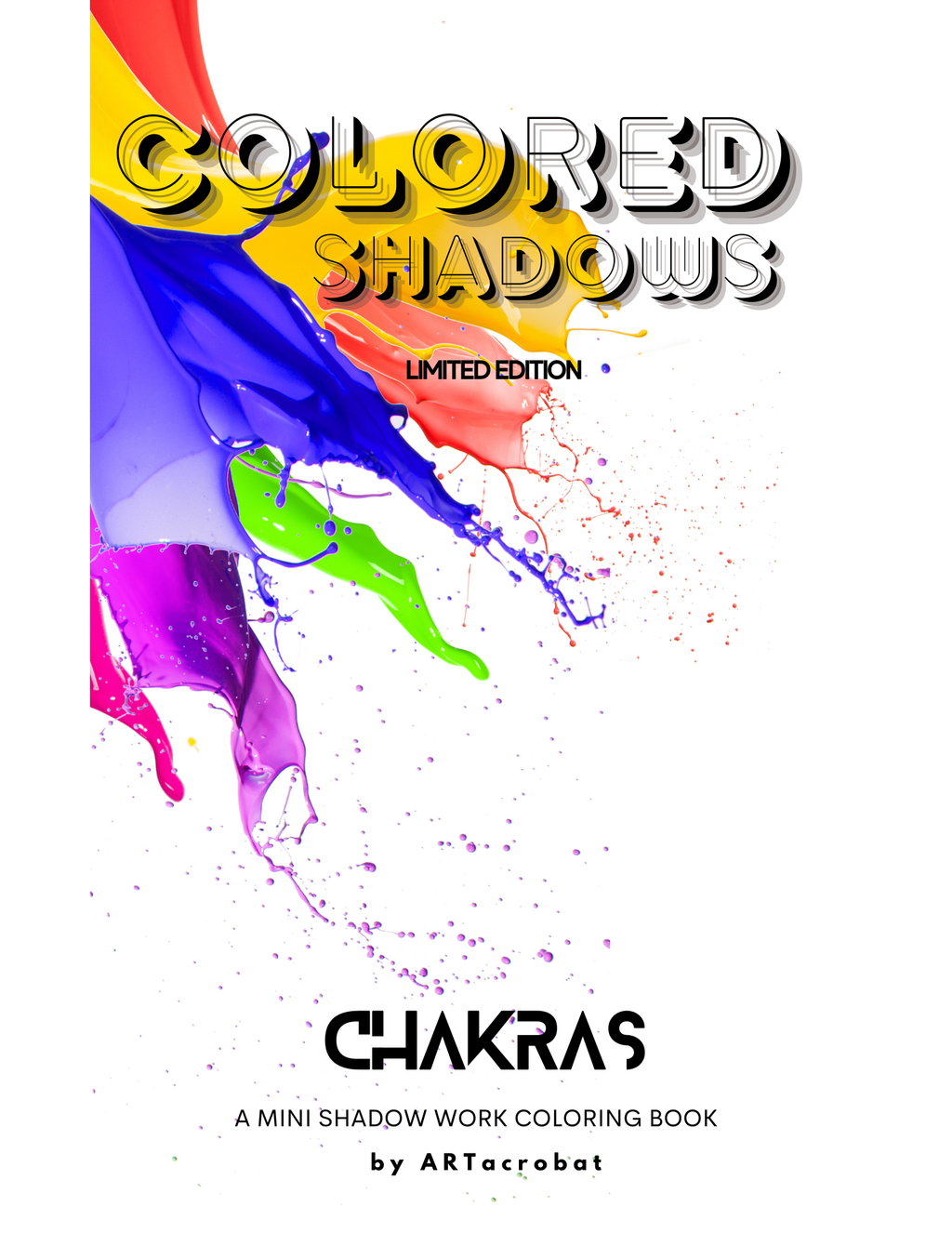 COLORED SHADOWS | mini digital Adult Coloring Book | ROOT Chakra
