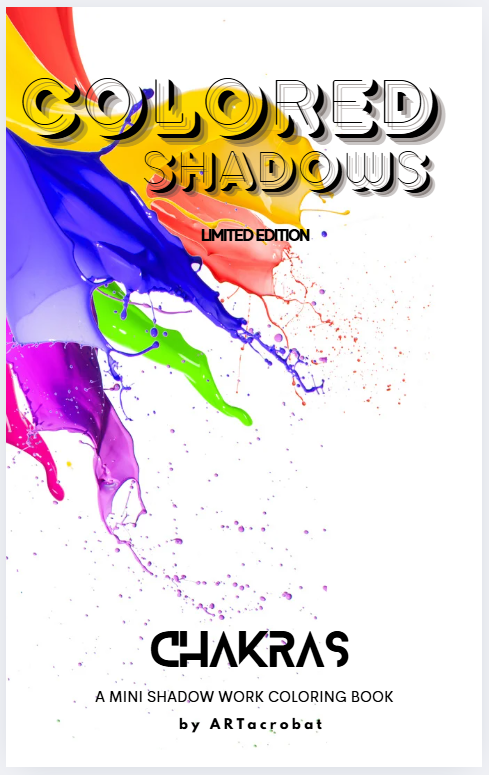 COLORED SHADOWS | mini digital Adult Coloring Book | ROOT Chakra